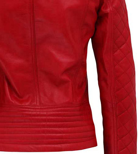 Impress with Your Style with a Women's Urban Red Leather Jacket