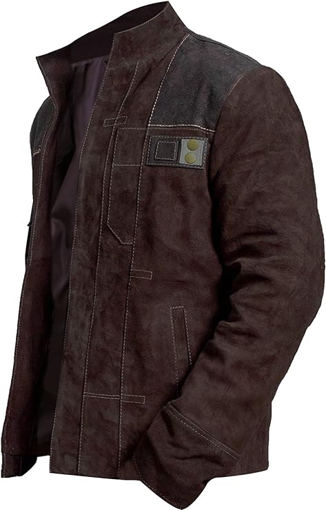 Leather Jacket For Men Star Wars Solitary Warrior Cosplay Costume