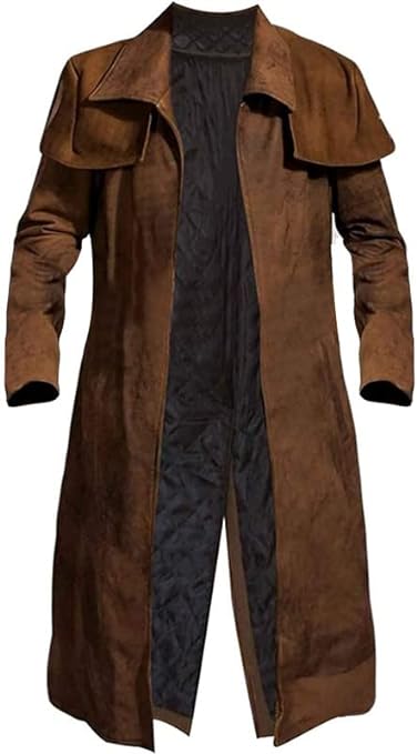 New Vegas A7 Duster Suede Leather Armour Trench Coat