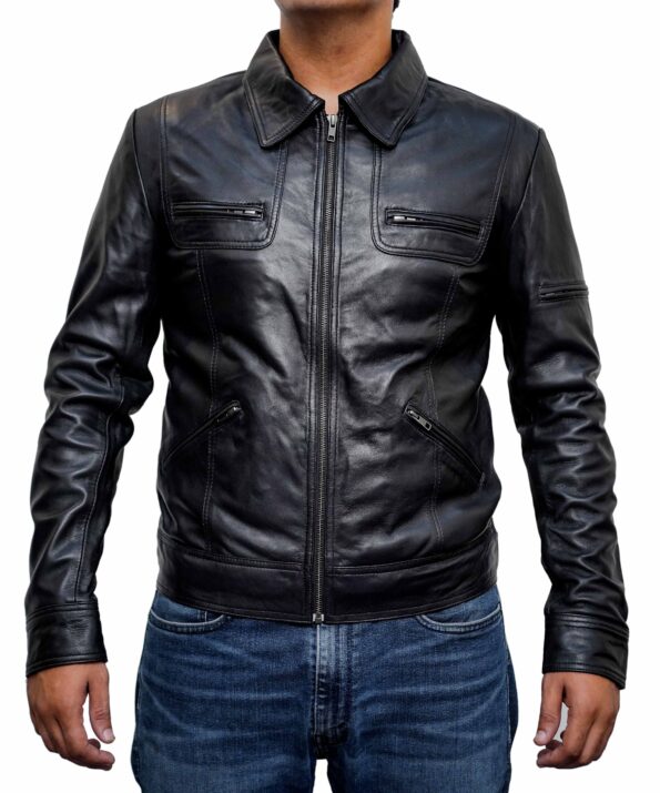 Men-Fashion-Genuine-Black-Leather-Stylish-Jacket-1