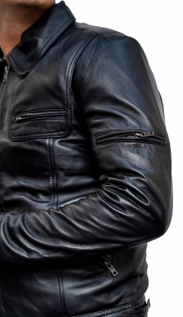 Men-Fashion-Genuine-Black-Leather-Stylish-Jacket-4