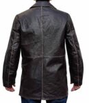 Men-Genuine-Leather-Black-Mid-Length-Trench-Coat-2