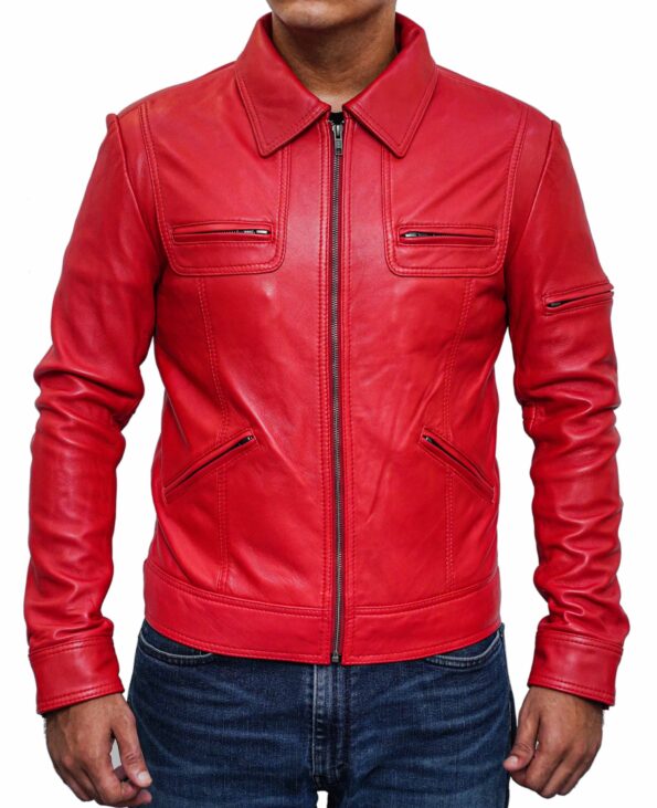 Red-Shirt-Style-Collar-Leather-Jacket-For-Men-1
