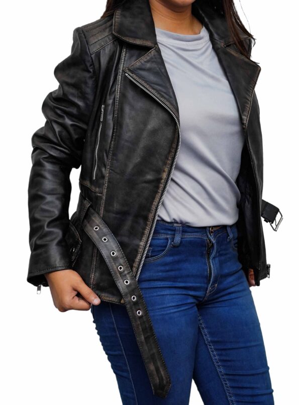 Women-Fit-Cut-Hip-Length-Biker-Distressed-Leather-Jacket-1