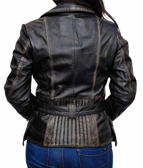 Women-Fit-Cut-Hip-Length-Biker-Distressed-Leather-Jacket-3