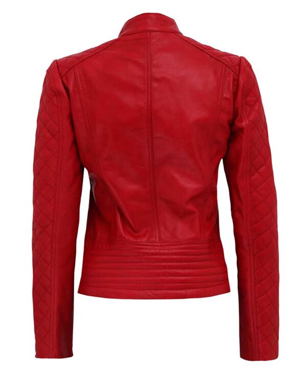 Impress with Your Style with a Women's Urban Red Leather Jacket