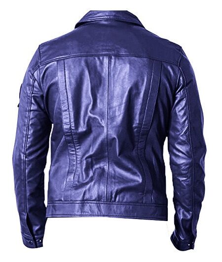 The Grace and Heroism in the World of the Men’s Blue Leather Jacket